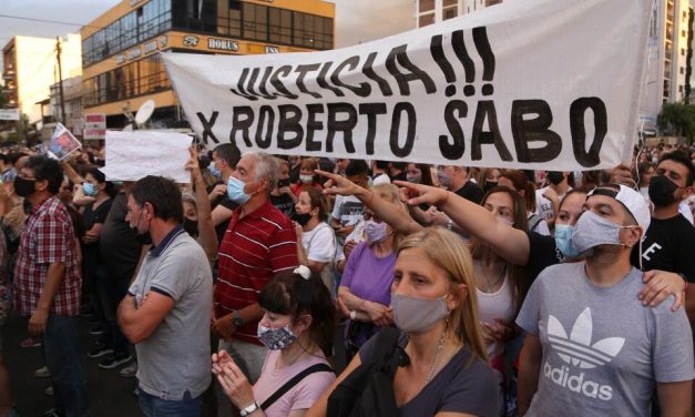 Incidentes y gases en una masiva marcha por el crimen del kiosquero en La Matanza