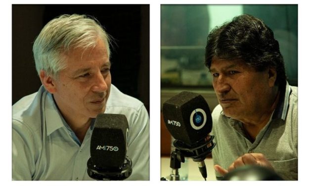 Evo Morales con Álvaro García Linera: «Es importante ser humanista, progresista, pero si no eres antiimperialista no eres revolucionario».