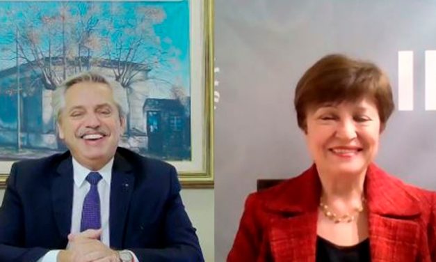 Georgieva calificó como «muy buena» la reunión con Alberto Fernández