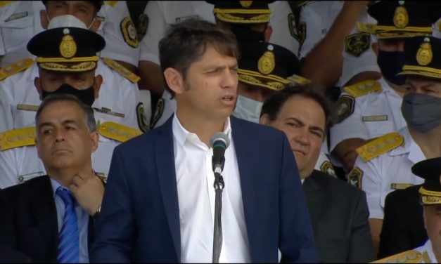 Kicillof: «Necesitamos una Policía implacable con el delito y en cumplimiento de la ley»