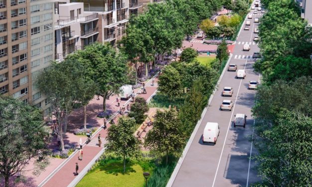 La Ciudad comenzó a construir un parque lineal sobre Honorio Pueyrredón