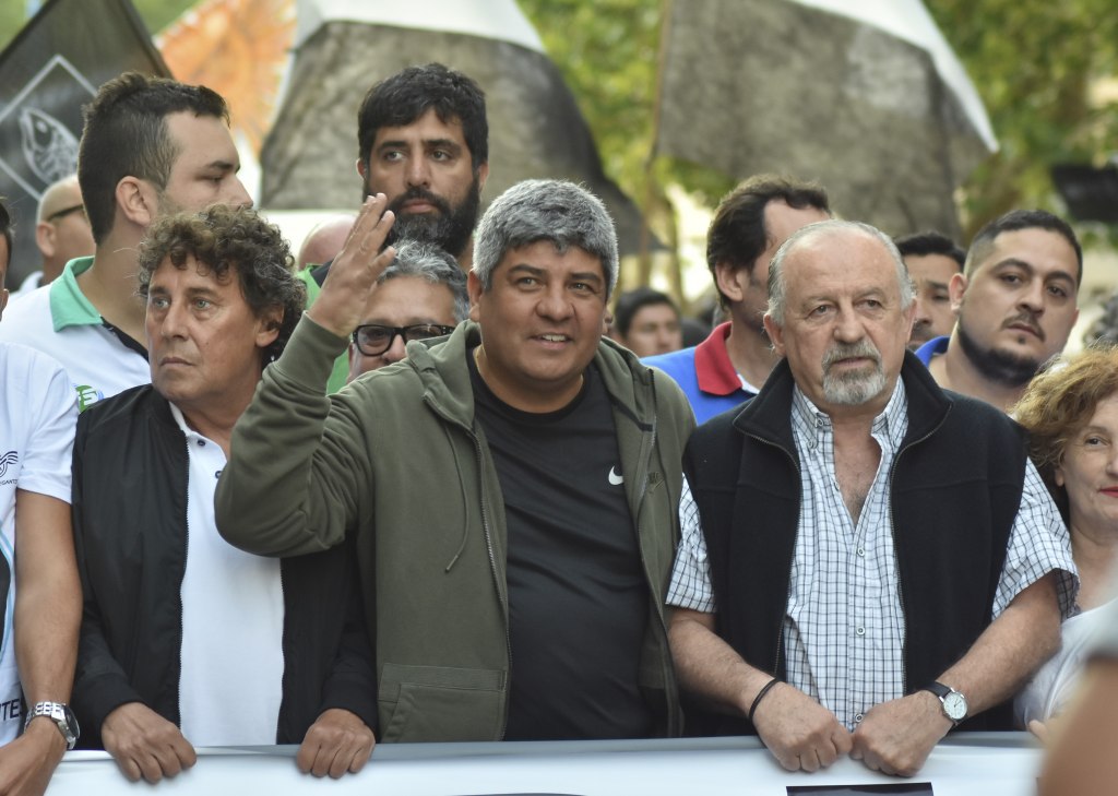 Hugo Yasky y Pablo Moyano ya han compartido movilizaciones en el pasado. Hoy marchan por Evita y "contra los sectores que quieren desestabilizar al Gobierno"