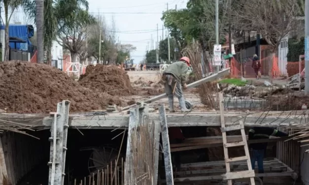 Merlo: continúan las obras en el Arroyo Torres