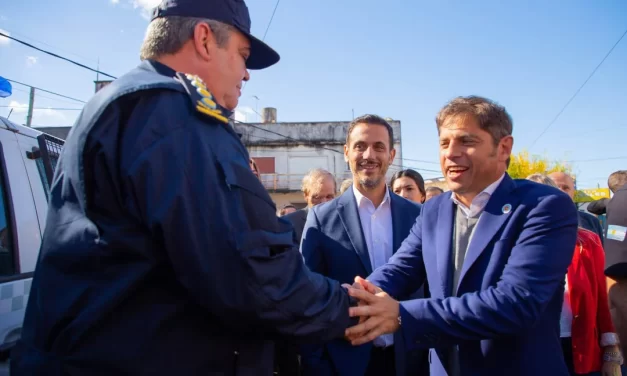 Kicillof y Julián Álvarez inauguraron una nueva sede de operaciones de Fuerza Barrial de Aproximación de la Policía