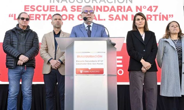 Julio Zamora inauguró la Escuela Secundaria N°47 en Benavídez con modernas instalaciones para 500